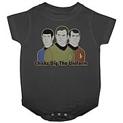 Star Trek Chicks Dig The Uniform Onesie
